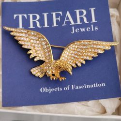 Eagle Trifari Jewels Brooch