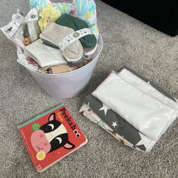 For Sale. Baby Girl Basket 🧺 Supplies For Baby Girl/ Items For Baby Girl 