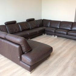 Gamma Arredamemti Leather Sectional 