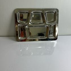 New Stainless Steel 6 Compartment Trays-Bulk Available 