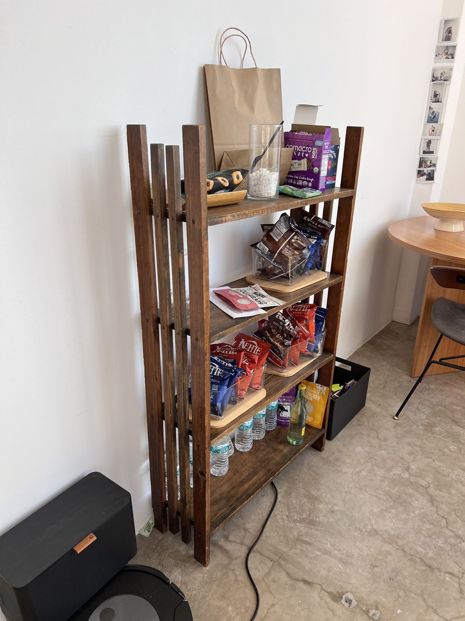 4 Tier Walnut Wooden Shelf 