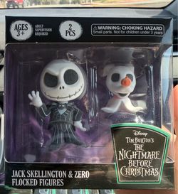 Nightmare before Christmas flocked figures