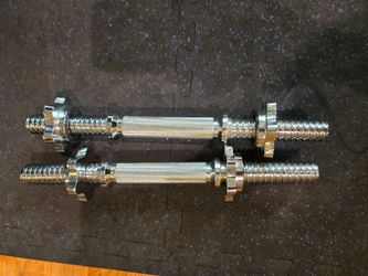 Like-New Solid 14" Standard 1inch Dumbbell Handles-