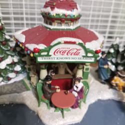 Thomas Kinkade Christmas Time Musical Dancing Ornament Coke Edition