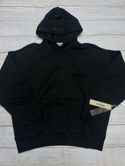 Black essentials hoodie small