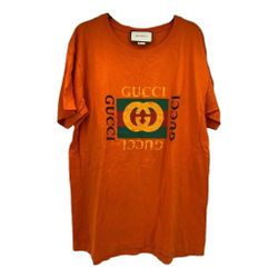 Orange Vintage Gucci T Shirt 