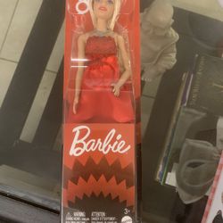Mattel Barbie Doll 80th ANNIVERSARY BARBIE Blonde in Ruby Red Dress