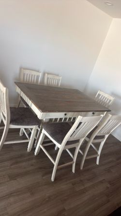 Dining table with 6 chairs
