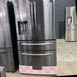 Samsung 4 Door Black Stainless Steel Refrigerator