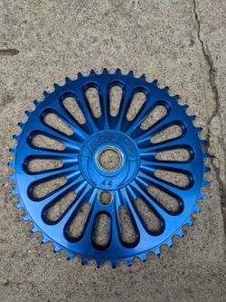 Profile Racing Imperial 44T Blue BMX Bike Chainring Sprocket Aluminum
