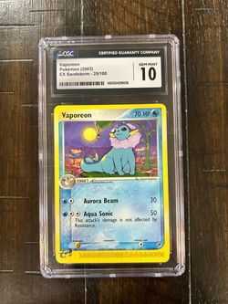 CGC 10 Vaporeon 25/100 EX Sandstorm ENG 2003 Rare TCG Pokemon 🦦🦦