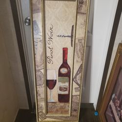 Chrystal Art Gallery Decor Pinot Noir Painting