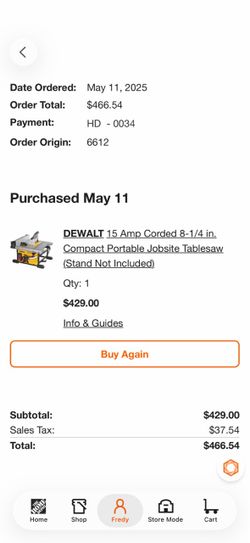Dewalt corded table saw