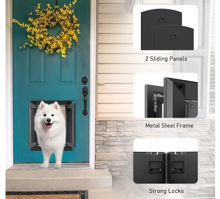 Pet Door Doggie Door Dog Door large, Can Be Installed In Door Or Wall