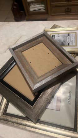 5 frames photos will look great, grey and some gold