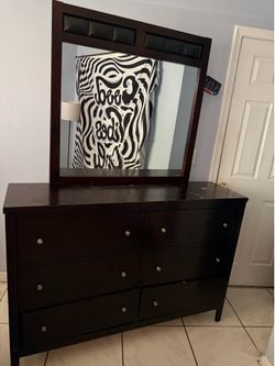 Used Coaster Furniture Dresser w/ Mirror, Chest, and Nightstand