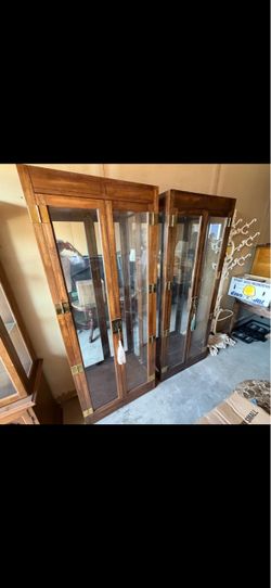 Glass display cabinets