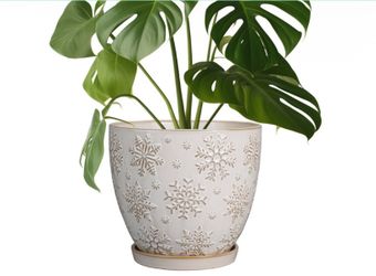8” ceramic planter