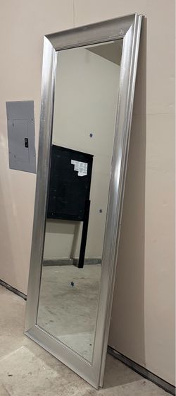 Mirror with silver frame