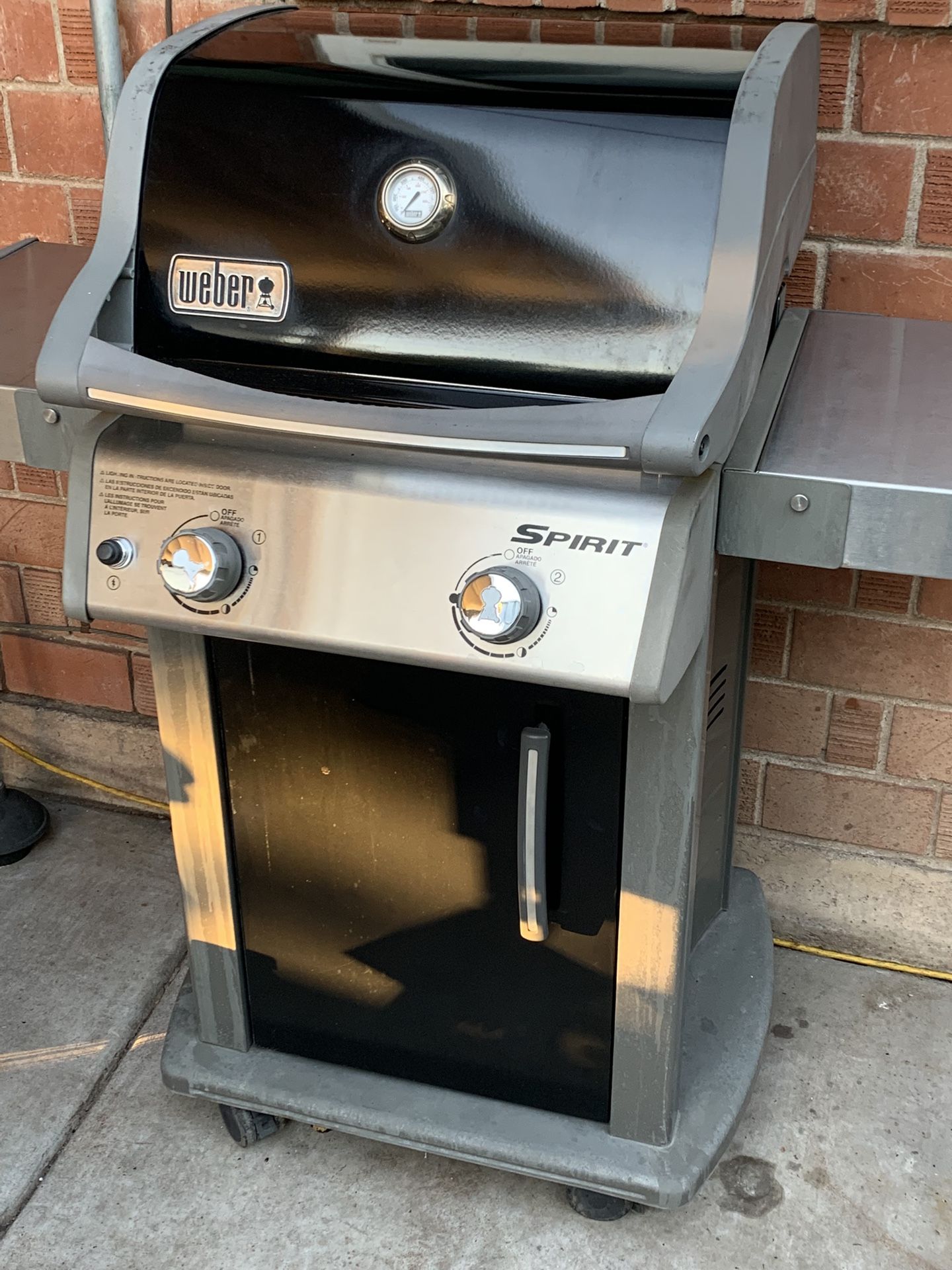 Nice Silver Black And Grey Weber 2 Burner BBQ Grill