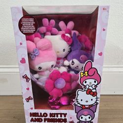 For Sale:
Brand New Still in Box 12 inch Hello Kitty and Friends Valentine's Plush Bouquet