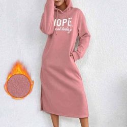 Women's Long Hoodie Warm Size M