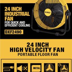 24” Dewalt DXF2490 Drum Fan - Like New