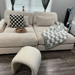 90” Corduroy Sleeper Sofa 