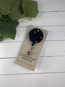 Poke-a-dot Badge Reel, Badge Reel, Nursing Student Gift, ID Holder, Retractable Badge Reel