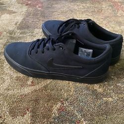 Nike SB Chron 2 Black Canvas Skate Shoes