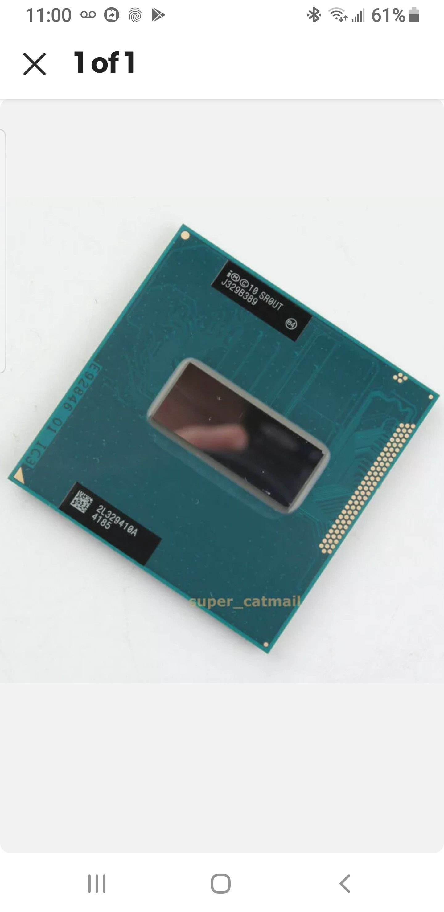 Intel Core i7-3840QM CPU 3.8 GHz 8M Quad-Core Socket G2 （SR0UT） Processor