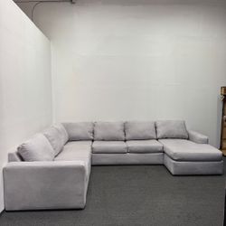 Dove Gray Sectional Couch 