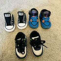 Toddler Sneakers Nike, Converse Size 5 Bundle