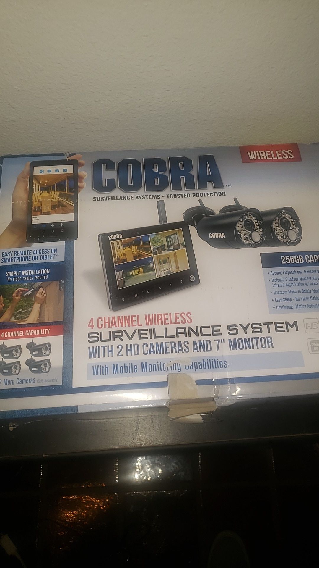 COBRA 4 CHANNEL WIRELESS SURVEILLANCE SYSTEM