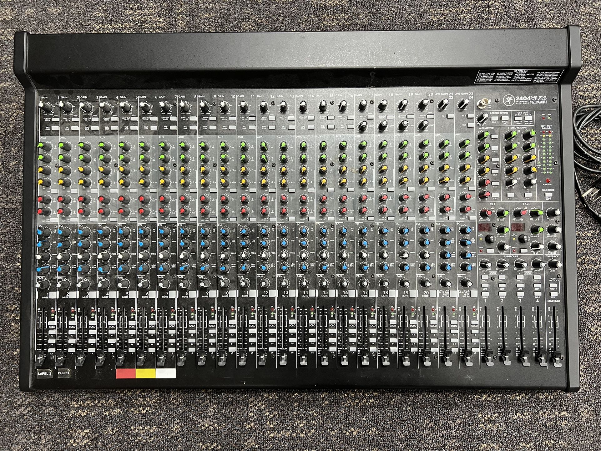 Mackie 2404VLZ4 24channel Mixer for Sale in WA OfferUp