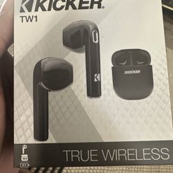 Brand New- True Wireless Kicker TW1 GM Headphones Earbuds