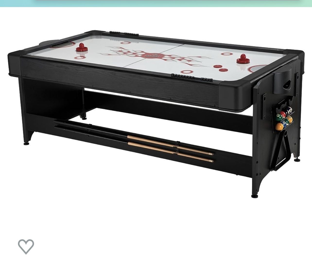 2-in-1 Air Hockey & Billiards Table 