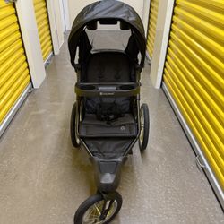 Baby Trend Journey Jogging Stroller Stellar Black Foldable All Terrain Front Wheel Swivel