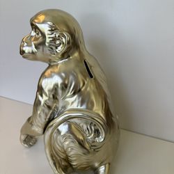 Golden Monkey Statue Piggy Bank Money Bank