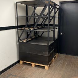 4 Tiered Retail Display Shelves