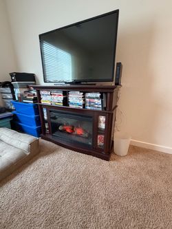 Entertainment Console with TV