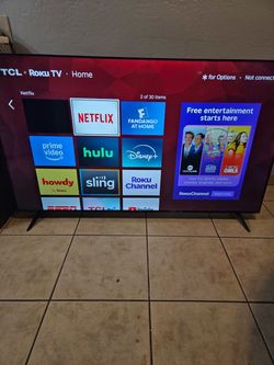 TCL 65” 4K Smart Roku Tv