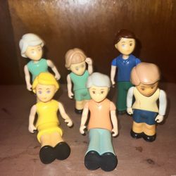 Little Tikes Dollhouse Doll Family Vintage  Twist Body Preschool 