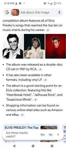 The Top 10 Hits Elvis Presley Commemorative Issue