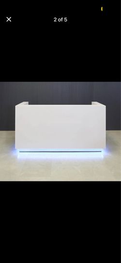 Beautiful large glossy reception desk
