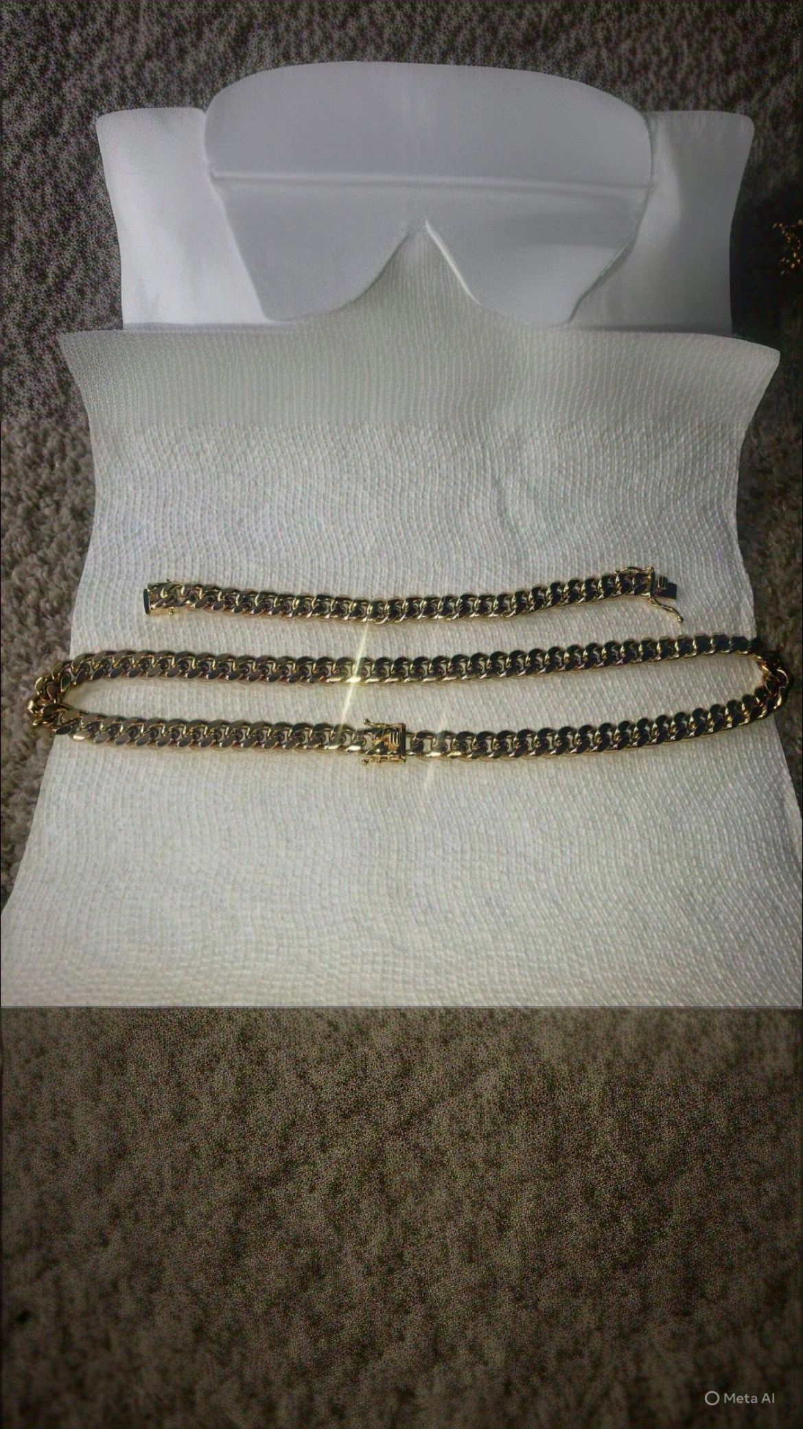 18K Gold Plated Miami Cuban Link Chain & Bracelet Set – 16mm