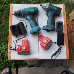 Makita 9.6V Cordless Drill & 3/8" Impact Set