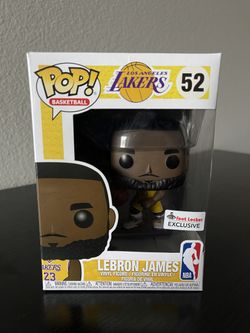 NEW LeBron James Funko Pop! Yellow Jersey #52 Footlocker Exclusive Vinyl Figure