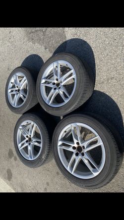 4 - 235/55r19 5x112 5x4.41 Stock Audi Q5 Mercedes Vw Wheels Rims Good Treads Tires !!!!!!
