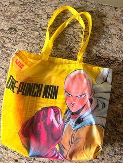 Anime Swag Bundle: VIZ Media Tote Bag, One Punch Man & Shonen Jump Pins